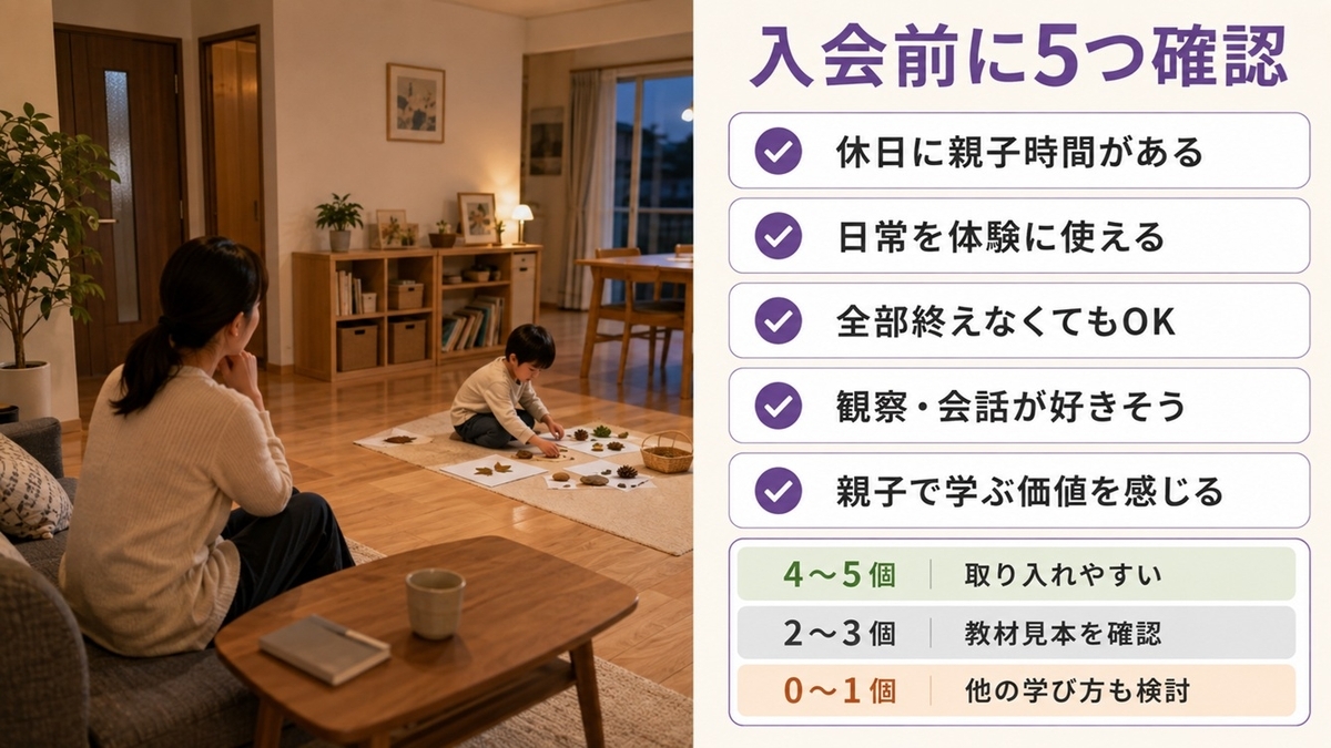 Z会幼児コースのぺあぜっとを申し込む前に確認する5項目チェック