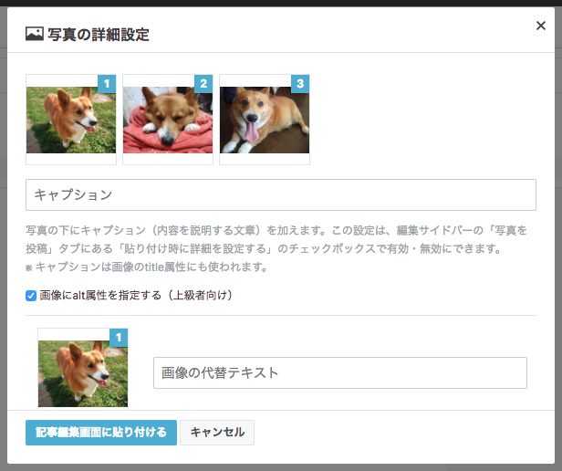 『はてなで画像にalt属性を指定する方法』の画像