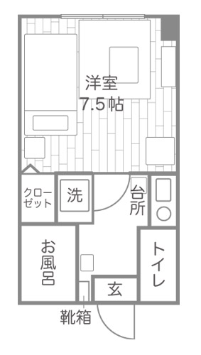 部屋の間取り図