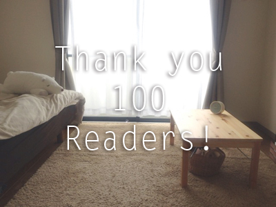 Thank you 100 Readers!