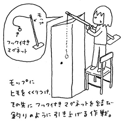 椅子の上に乗っているイラスト