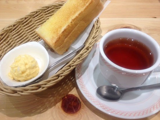 コメダ珈琲のモーニング 手作りたまごペースト