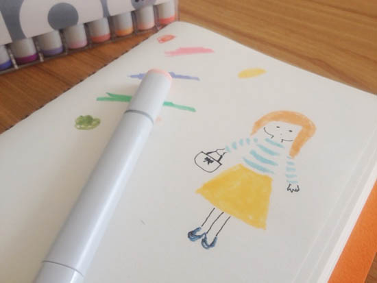 コピックマーカーで絵を描く