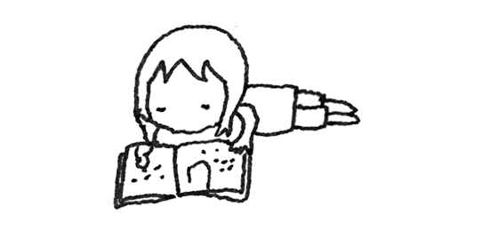 イラスト ごろ寝