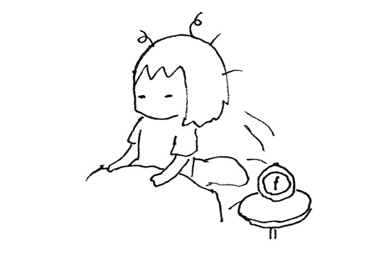 早起き イラスト