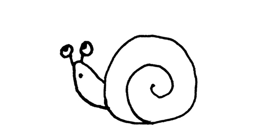 カタツムリ イラスト