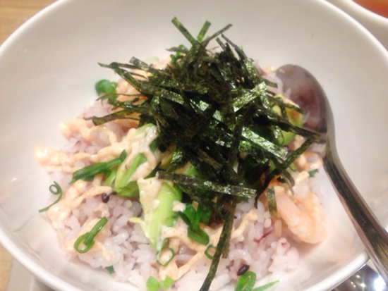 海老アボカド明太丼