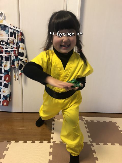 あや4歳・お遊戯会の衣装