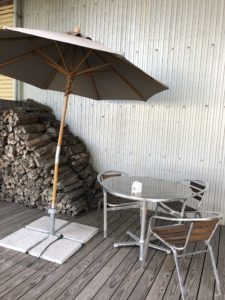 マザームーンカフェのテラス席