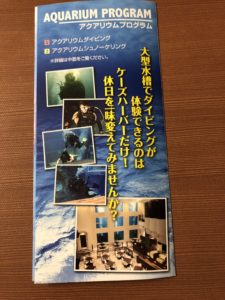 ダイビングショップパンフレット