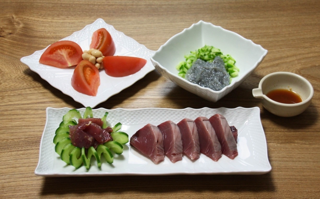 生ものづくし カツオと生しらすで一献 - めざせ 野菜1日350g! ちまこ通信
