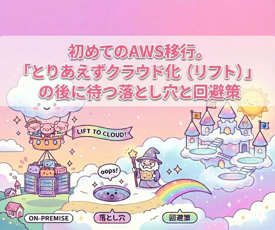 初めてのAWS移行。のブログのサムネ