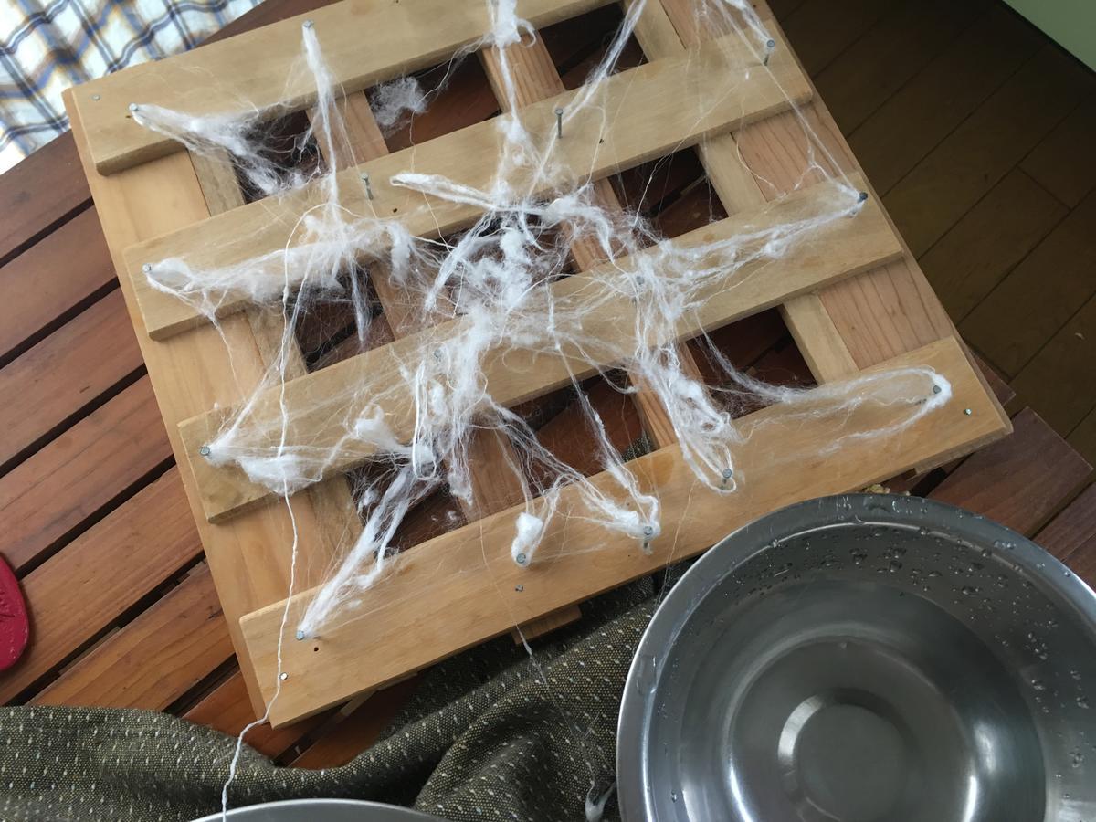 ずり出して薄くなった真綿