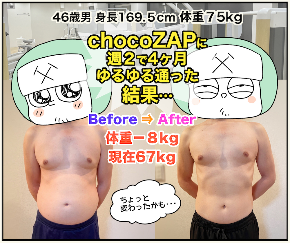 chocoZAP（チョコザップ）に通い始めて体重−8kg！ - チンタイム
