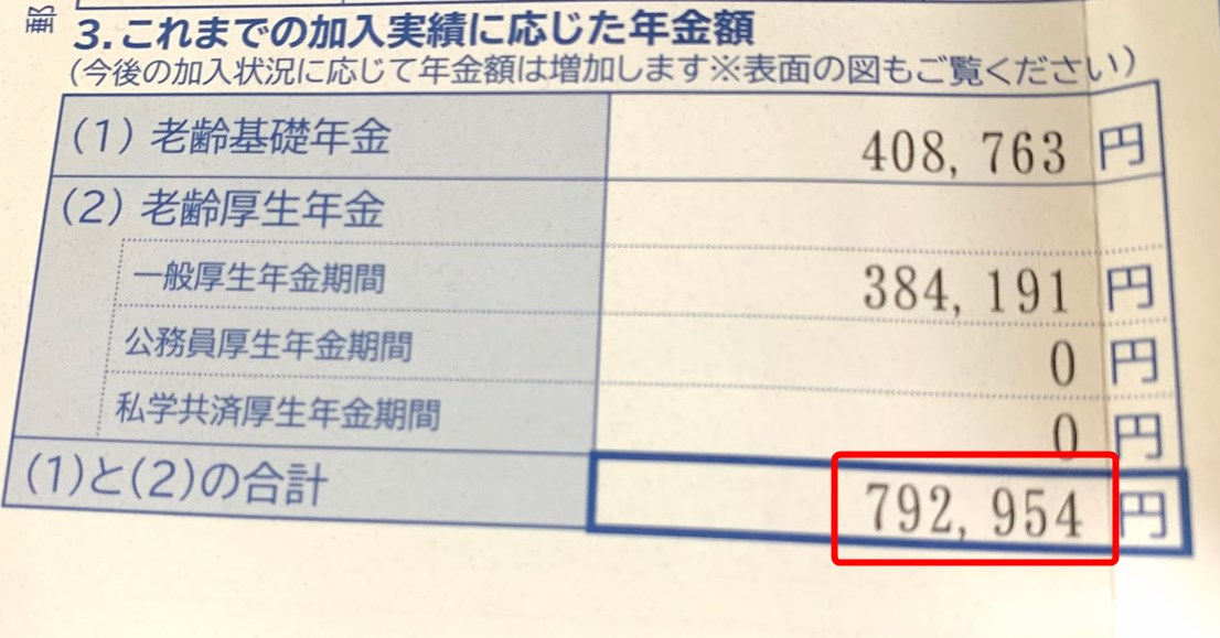 ねんきん定期便 40代男性の年金受給予定額は 老後が心配だ 貧乏サラリーマンの雑記ブログ