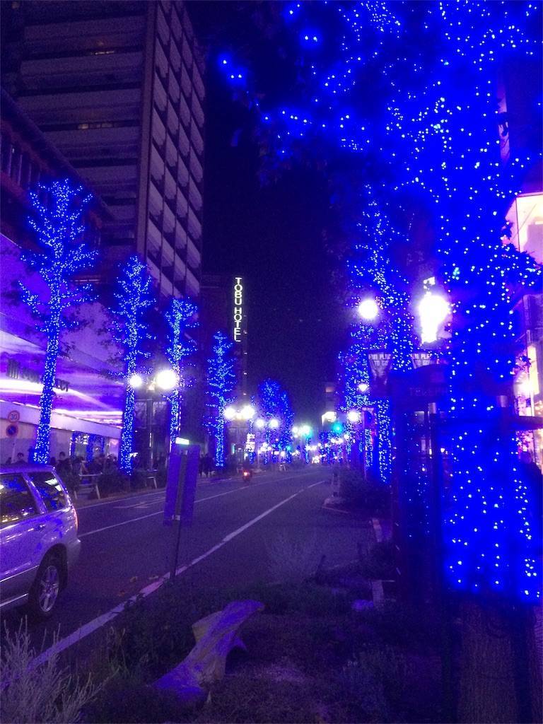 青の洞窟　代々木公園　イルミネーション　渋谷側