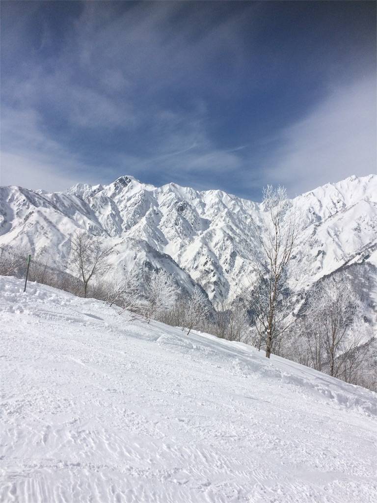 スノーボード　長野　白馬五竜　山岳３