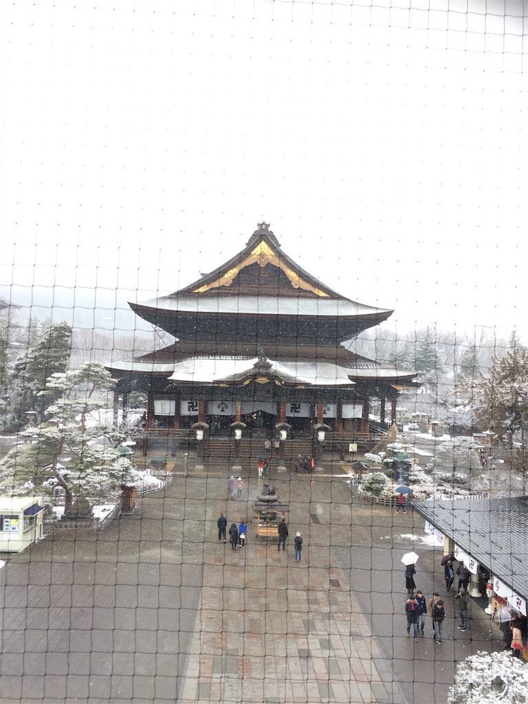 長野　善光寺　雪