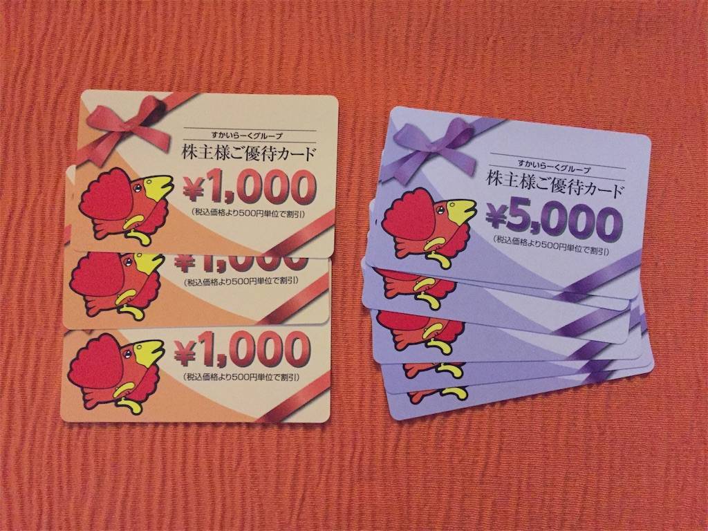 株主優待 すかいらーく カード化 2018年 株主優待 すかいらーく カード化 2018年