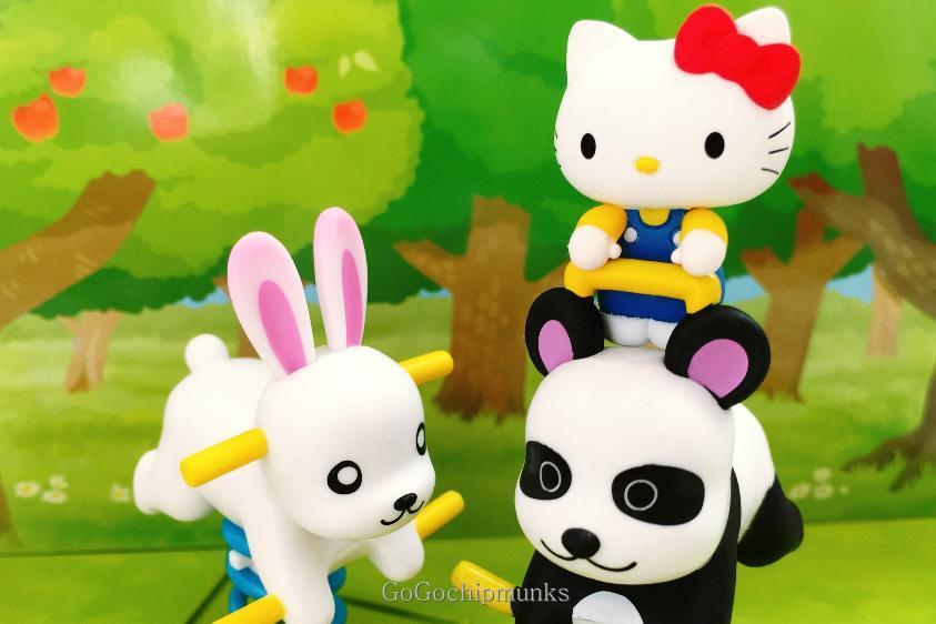 公園ゆらゆら遊具 ハローキティちょこんとマスコット タカラトミーアーツ ハグルのリーメントミニチュアブログ