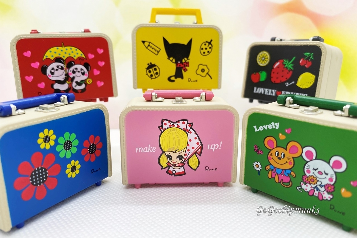 Kawaii 内藤ルネ おでかけトランクコレクション【6 cute colors