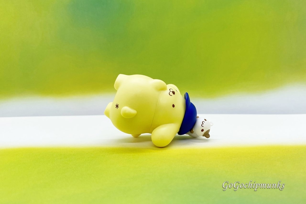 ポムポムプリン×ポチャッコ なかよしフィギュア＆ならぶんです