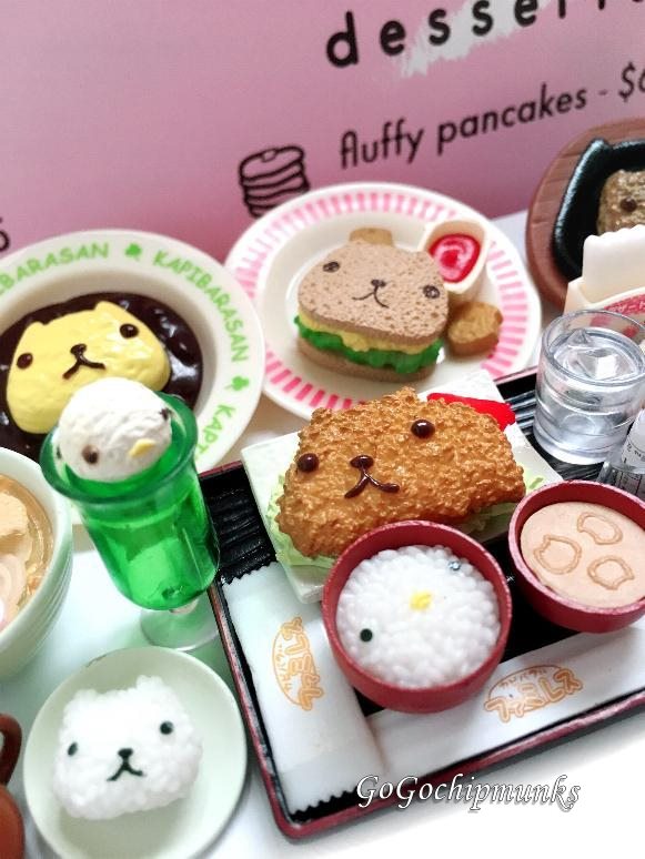 リーメント☆カピバラさんファミレス・トンカツに顔を描こう - ハグル