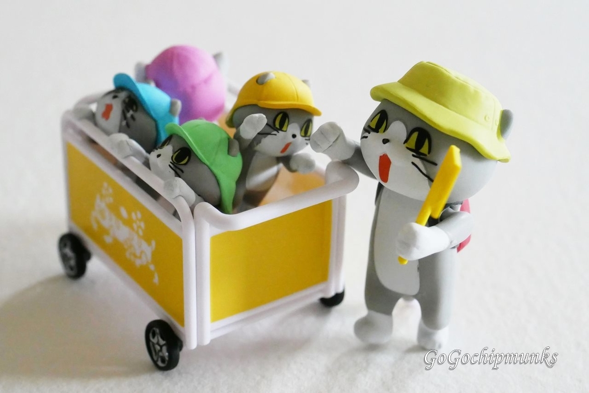 猫のミニチュアフィギュアセットF （中古トレーディング