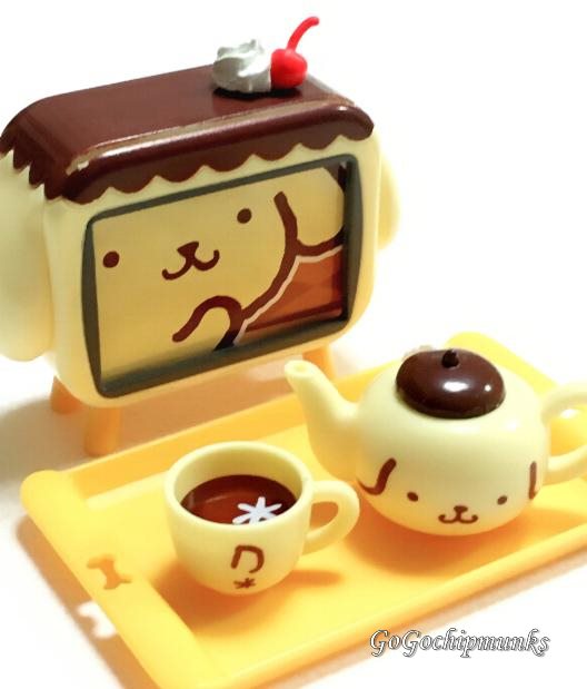 【希少レア】ポムポムプリン　お部屋でまったり2種セット　リーメント　ミニチュア Pom Pom Purin/ポムポムプリン・お部屋でまったり・RE-MENT