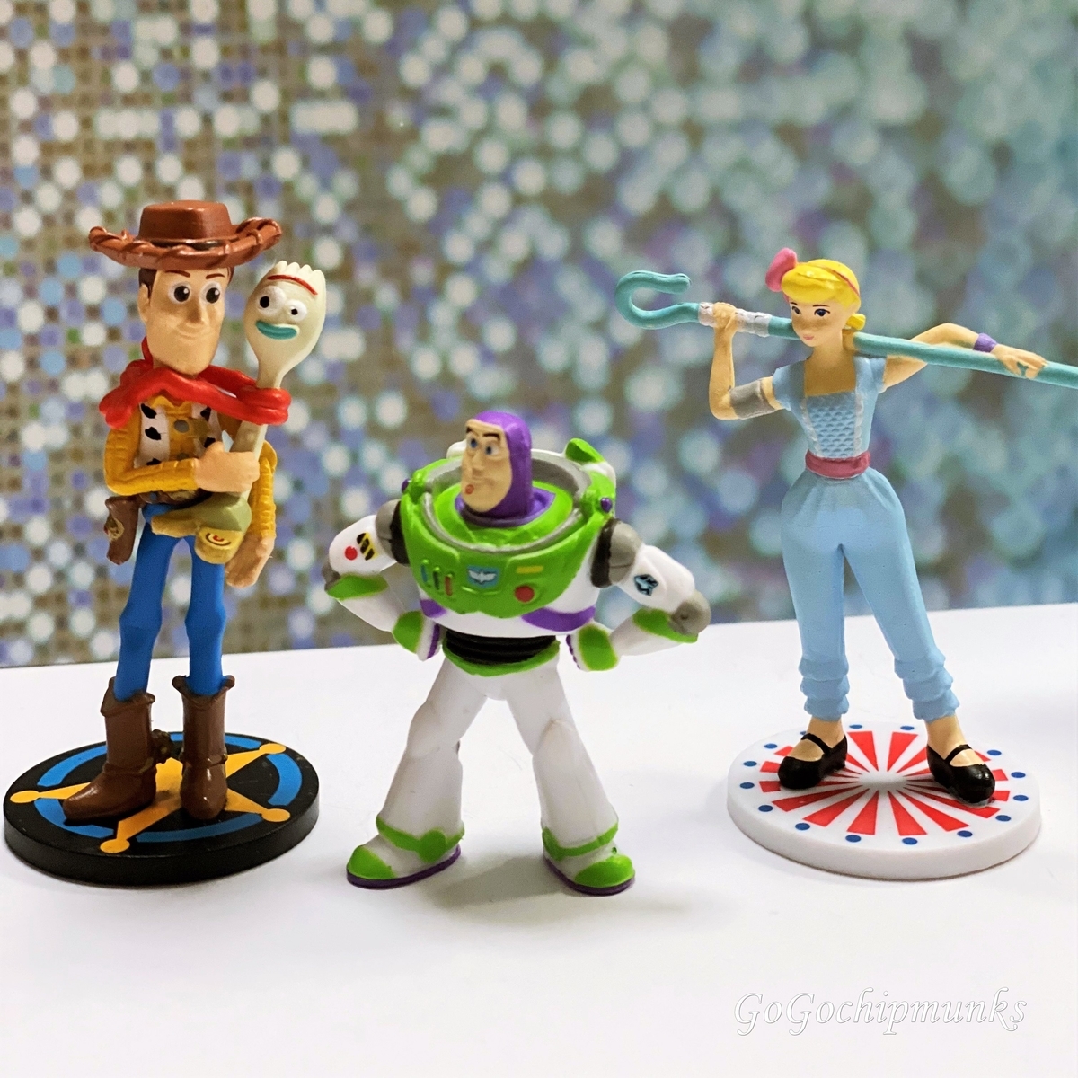 トイストーリーフィギュア　ウッディ、バズ、フォーキー、ダッキー&バニー フォーキーやダッキー＆バニーも登場！タカラトミー ディズニー