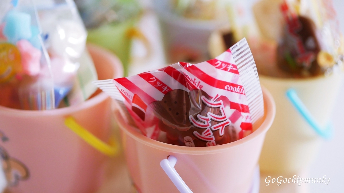 かわいい昭和レトロ バケツお菓子マスコット【Bucket Snack