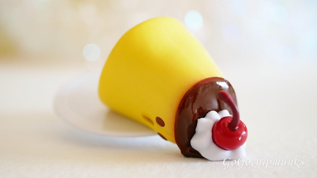 躍動感があるだけのプリン。マスコットフィギュア