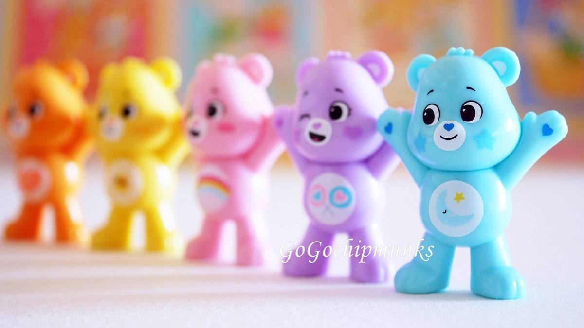ケアベア 水色 フィギュア CARE BEARS ケアベアマスコットフィギュア ～あなたの心に