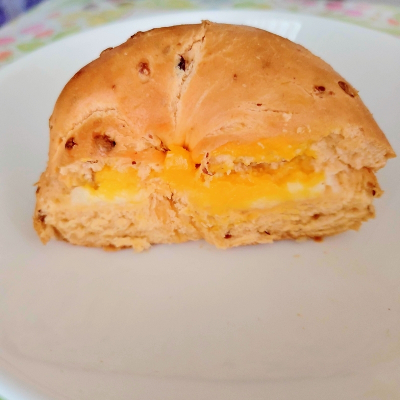 ベーグルサンドの断面