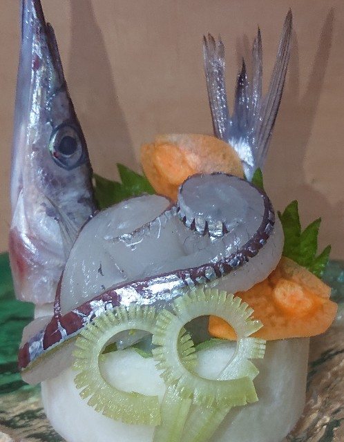板前レシピ サヨリの姿造り 盛り付け方 作り方 ちっぴぃクッキング