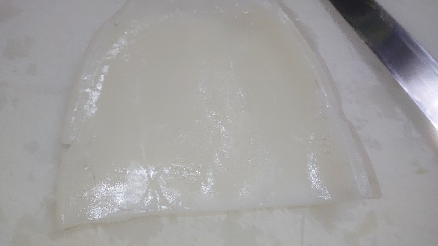 板前レシピ コウイカ スミイカの刺身の切り方 身を柔らかくする方法 ちっぴぃクッキング