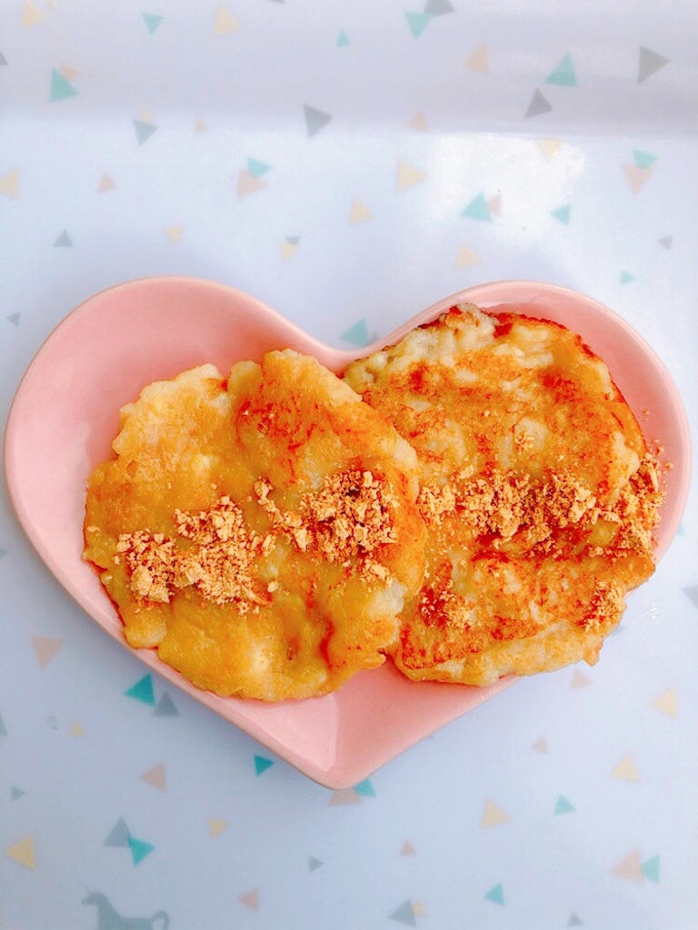 バナナと豆腐のライスシリアルケーキ あきちゃんの簡単離乳食レシピ