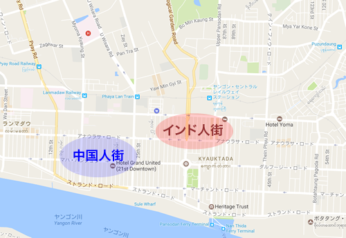 ヤンゴンのインド人街 @Yangon