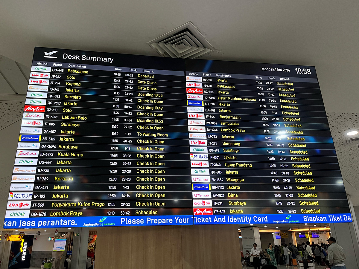 バリ島の国内線空港