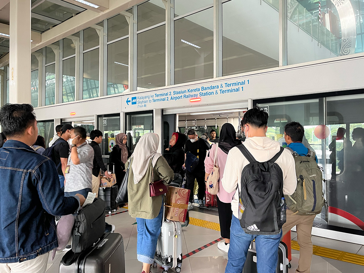 スカルノハッタ空港のスカイトレイン