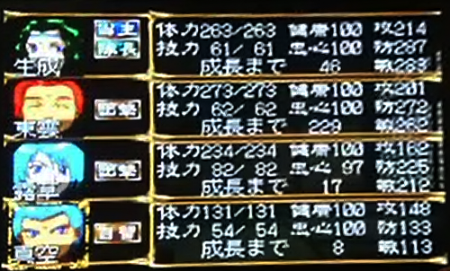 1019年8月現在の一族