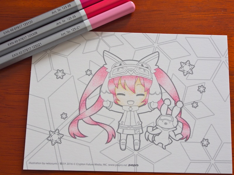 さっぽろ雪まつりの雪ミクイベントに塗り絵が登場 雪ミク塗り絵を塗ってみました ちづるのもっと ぬりえライフ さっぽろ雪まつりの雪ミクイベントに塗り絵が登場 雪ミク塗り絵を塗ってみました ちづるのもっと ぬりえライフ