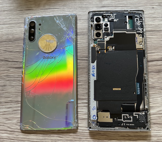 Galaxy　Note10+　楽天モバイル(ひび割れ有り) スマホ交換保証プラス、端末なしでS10へ』 サムスン Galaxy