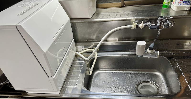 K17111ED-13 を取り付けてパナソニックの食洗機NP-TCR5-W を設置 