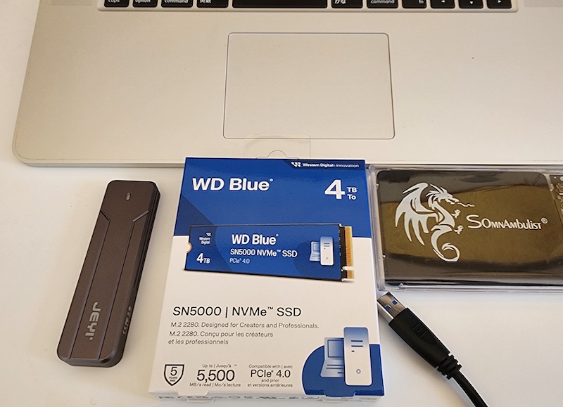 WD Blue SN5000 MacBook Pro 2015 に使ってみた WDS400T4B0E