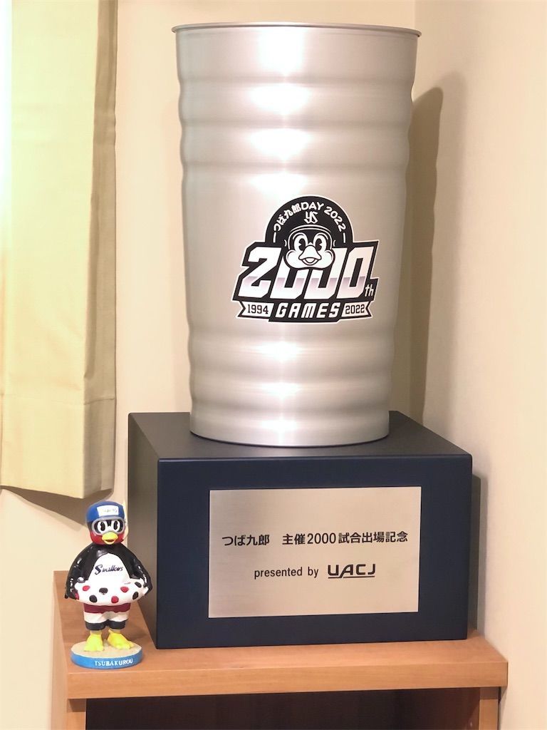 つば九郎 直筆サイン入り2000試合出場記念パネル 楽天市場】ツバクロウ つば九郎 ヤクルトスワローズ 2000試合出場達成