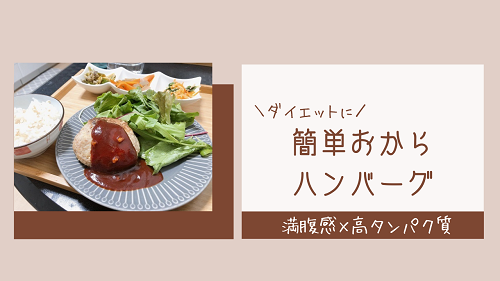 動画付 おからパウダー 豆腐で満腹感満載低カロリーハンバーグレシピを紹介 がさつ女子の整える暮らし