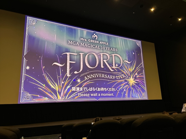 Mrs.GreenAppleのFJORD開始前