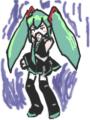 初音ミク千枚筆ならし