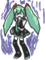 初音ミク千枚筆ならし